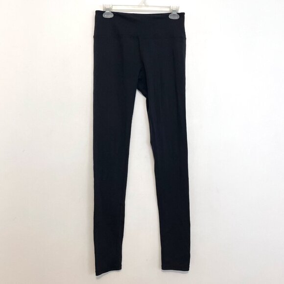 OLD TAG LULULEMON ATHLETICA Solid Black Wide Waistband Media Pocket Leggings 6 - Picture 2 of 16
